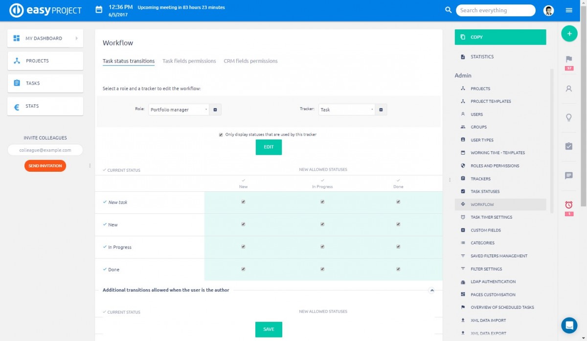 Easy Project - Workflow Easy Project - Workflow