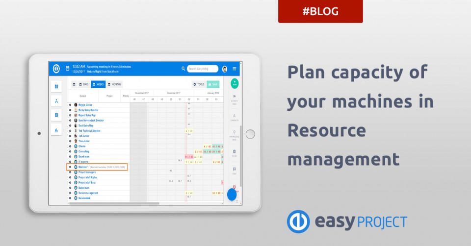 Plan capacity of your machines in Resource management Plan capacity of your machines in Resource management