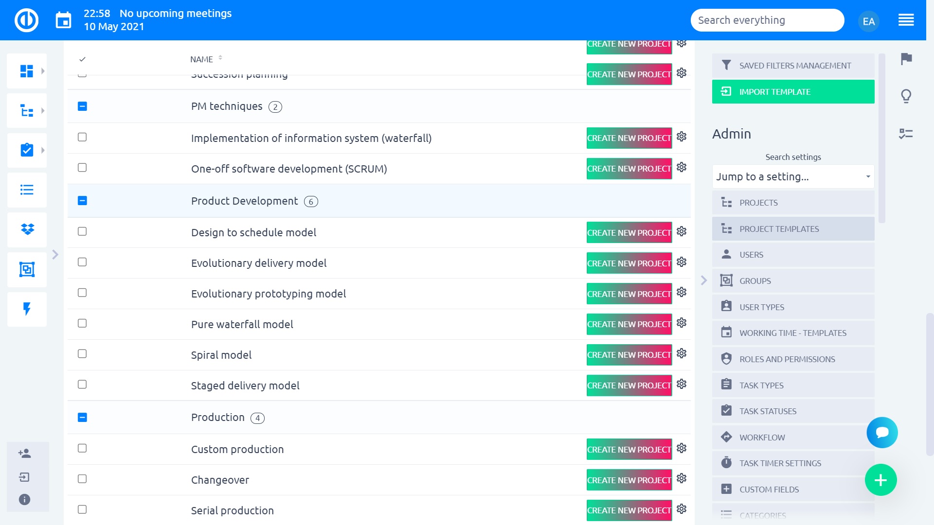 Easy Project – Product Development Templates Easy Project – Product Development Templates