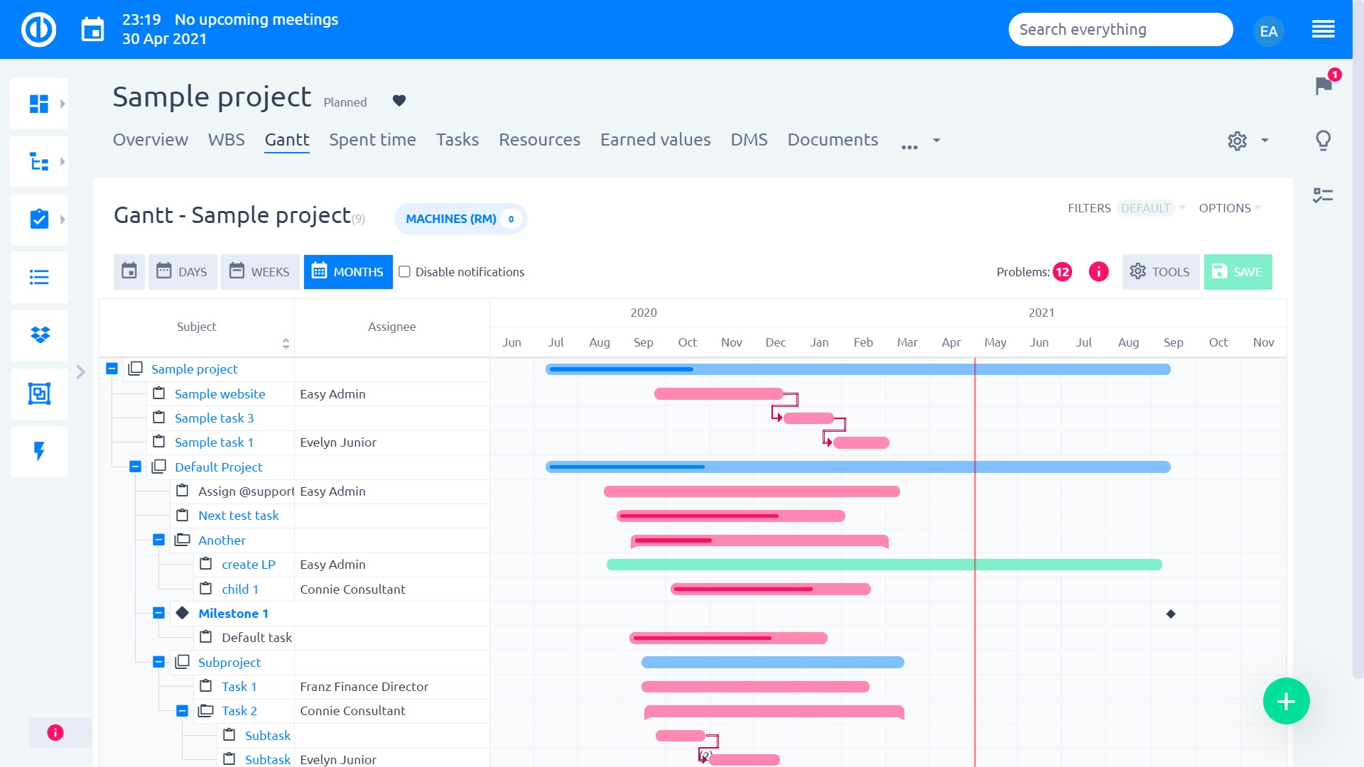 Easy Project – Gantt chart for easy project planning