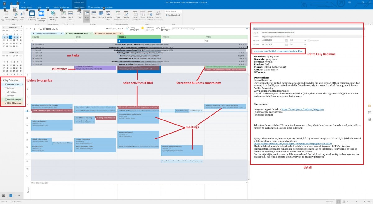 Easy Project 10 - Synchronization of calendars and contacts - Thunderbird calendar Easy Project 10 - Synchronization of calendars and contacts - Thunderbird calendar