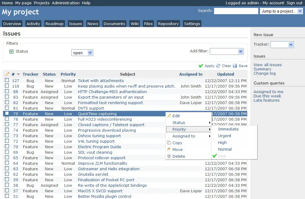 Easy Project 10 - Data import from Redmine #1 Easy Project 10 - Data import from Redmine #1