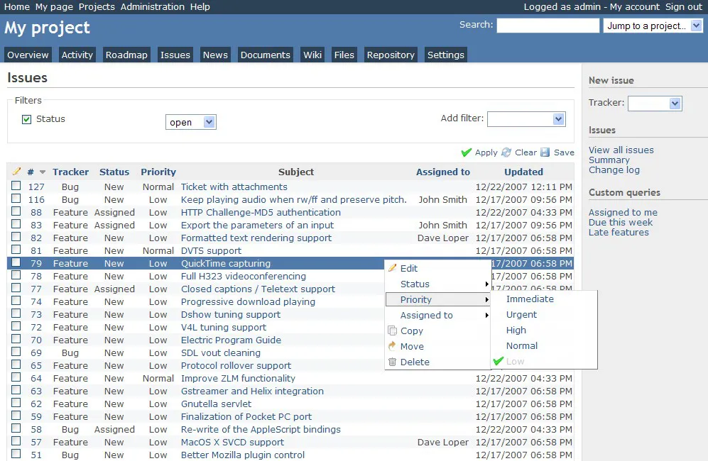Easy Project 10 - Data import from Redmine #1 Easy Project 10 - Data import from Redmine #1