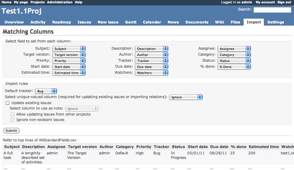 Easy Project 10 - Data import from Redmine #1 Easy Project 10 - Data import from Redmine #1