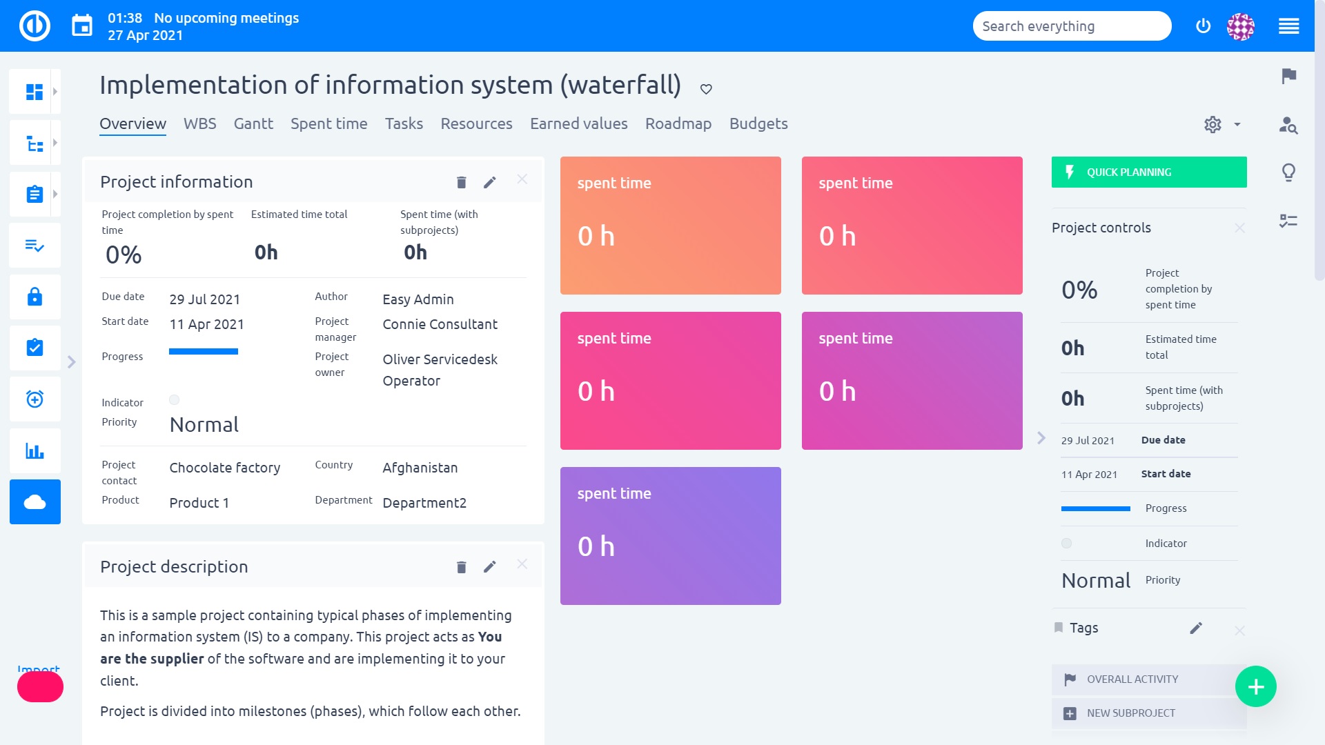 Easy Project – Project Team Member Dashboard Easy Project – Project Team Member Dashboard