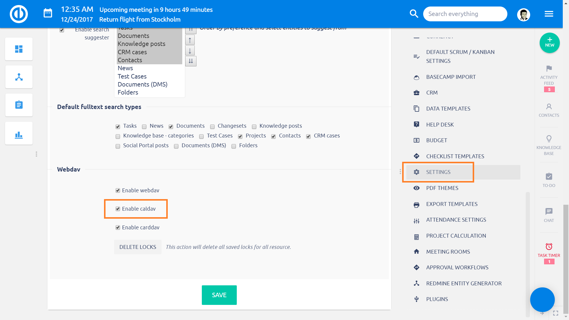 CalDAV Synchronize Your Calendar In Easy Project To Your Mobile 