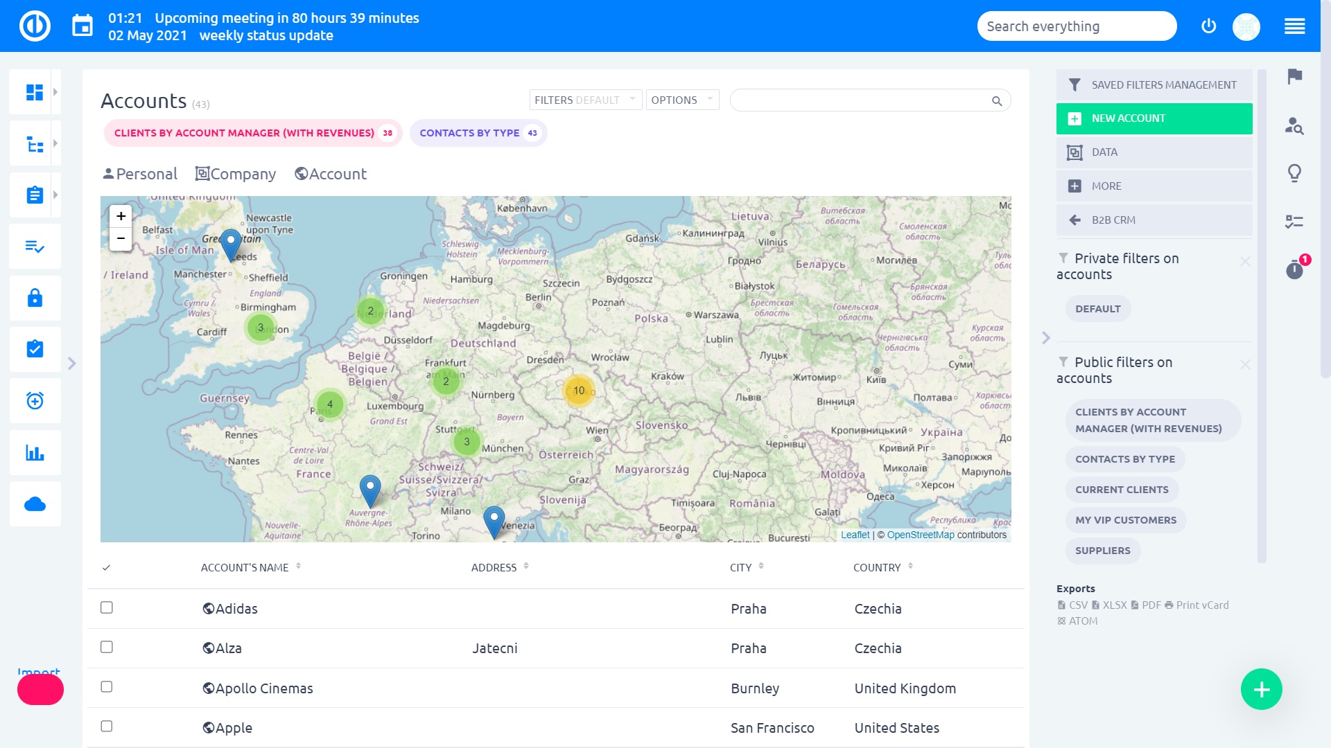 crm easy project connected devices sales consultant